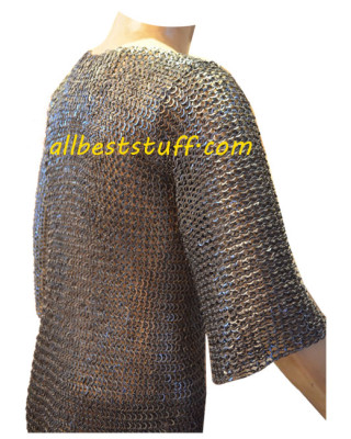 Medieval 8 mm Flat Riveted Washer Chain Mail Hauberk Chest 50